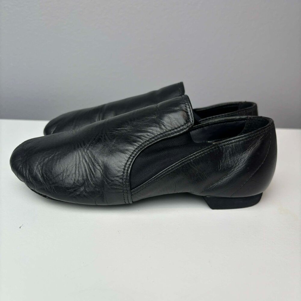 ABT America Ballet Theatre Spotlights Black Leather Jazz Dance Shoes Size 1 - Picture 9 of 11